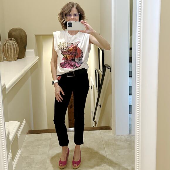 ZADIG & VOLTAIRE Weny Life Show Muscle Tee "Life is Wild" S - Picture 4 of 9